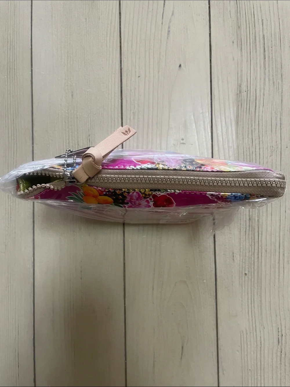 Consuela Magenta Floral Birdie Cosmetic Pouch